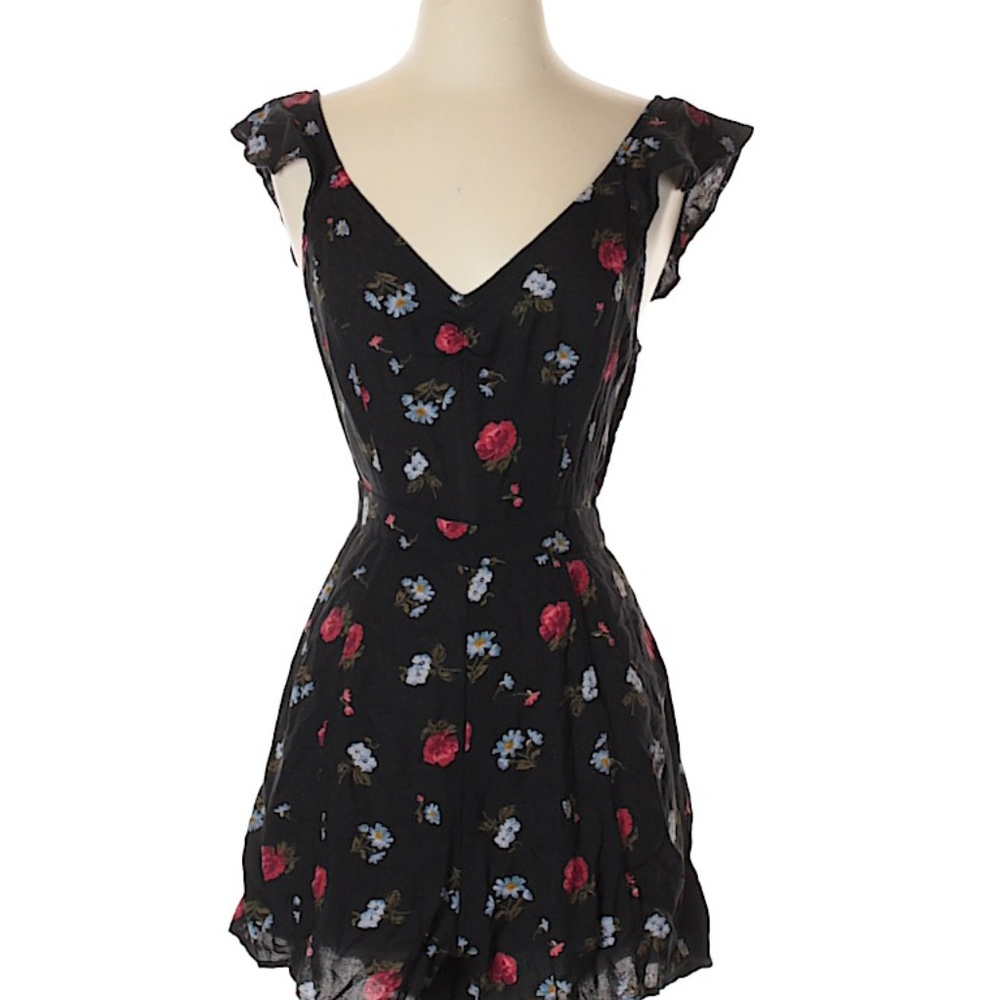 American Eagle Floral Romper Short